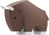 PAKŮŇ - magnetická skládací hračka s 3D modelem savany