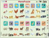 Puzzle Zvířátka s mláďaty 32 dílků