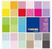 Playbox Barevné papíry oboustranné s motivem, 30 listů, 305 x 305 mm