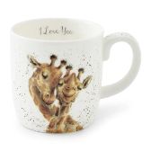 Porcelánový hrnek Wrendale Designs "I Love You", 0,4 l - Žirafy