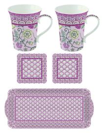 Krásná dárková sada na čaj Monsoon Pink