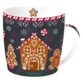 Porcelánový hrnek v plechové krabičce Gingerbread