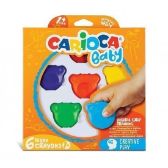 CARIOCA dětské voskovky Teddy Crayons 6 ks - Voskovky CARIOCA dětské voskovky Teddy Crayons 6 ks