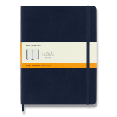 Moleskine Zápisník modrý XL, linkovaný, měkký