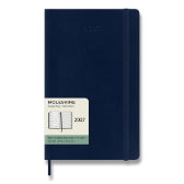 Diář Moleskine 2027 - měkké desky, L, týdenní, modrý