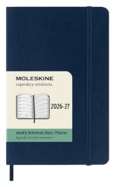18měsíční diář Moleskine 2026-27 - měkké desky, S, týdenní, modrý