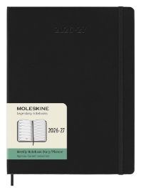 18měsíční diář Moleskine 2026-27 - tvrdé desky, XL, týdenní, černý - Týdenní diáře 18měsíční diář Moleskine 2026-27 - tvrdé desky, XL, týdenní, černý