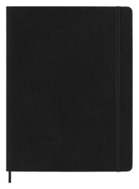 18měsíční diář Moleskine 2026-27 - měkké desky, XL, týdenní, černý