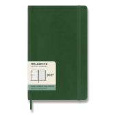 Diář Moleskine 2027 - měkké desky, L, týdenní, tmavě zelený