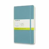 Moleskine Zápisník modrozelený L, čistý, měkký