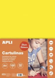Barevný papír A4 170 g fluo - žlutý 50 ks - Papíry Barevný papír A4 170 g fluo - žlutý 50 ks