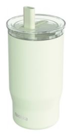Nerezový termohrnek s brčkem Mist Pastel Green 720ml