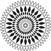 TCW šablona 15,24 x 15,24 cm - mandala Zinnia, mini