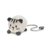 Záložka, kitty, šedá, polyester, 6x6x5