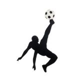 Záložka do knihy, Bicycle Kick, černá/bílá, plasto
