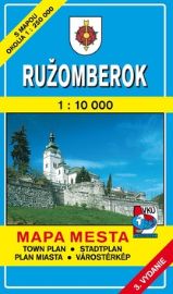 Ružomberok 1 : 10 000 Mapa mesta Town plan Stadtplan Plan miasta Várostérkép
