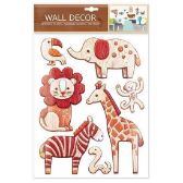 Wall decor Zvířátka - samolepící dekorace 27x41 cm - Samolepky na zeď Wall decor Zvířátka - samolepící dekorace 27x41 cm