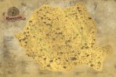 Stírací mapa Rumunsko, zlatá Deluxe XL e1