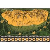Stírací mapa Vysoké Tatry – zlatá Deluxe XL - Stírací a nástěnné mapy Stírací mapa Vysoké Tatry – zlatá Deluxe XL
