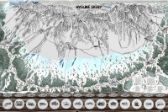 Stírací mapa Vysoké Tatry, zimní edice, stříbrná Deluxe XL e1