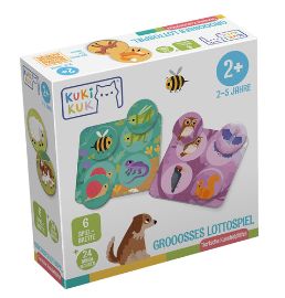 KukiKuk GROOOSSES LOTTOSPIEL Tierische Kuschelplätze
