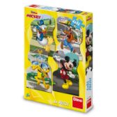 MICKEY VE MĚSTĚ 4x54 Puzzle NOVÉ