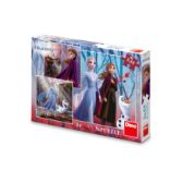 FROZEN II 3x55 Puzzle NOVÉ