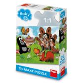 Puzzle Krtek: Narozeniny 24 dílků maxi - Puzzle pro nejmenší KRTEK: NAROZENINY 24 maxi Puzzle NOVÉ