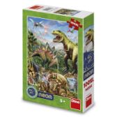 SVĚT DINOSAURŮ 100XL neon Puzzle NOVÉ