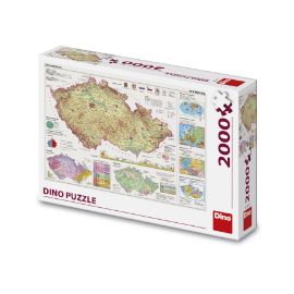 Puzzle Mapy České Republiky 2000 d. - Puzzle pro dospělé MAPY ČESKÉ REPUBLIKY 2000 Puzzle NOVÉ