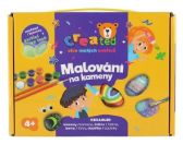 Malování na kameny/oblázky svítící ve tmě s barvami se štětci