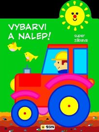 Traktor 2-3 roky: Vybarvi a nalep - Hry a aktivity pro děti Traktor 2-3 roky: Vybarvi a nalep