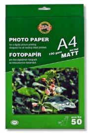 Koh-i-noor fotopapír A4 matný 190g 50 ks - Papíry a čtvrtky Koh-i-noor fotopapír A4 matný 190g 50 ks