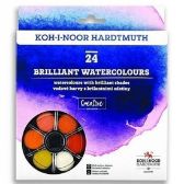 Koh-i-noor vodové barvy/vodovky BRILLIANT kulaté 24 barev
