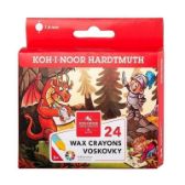 Koh-i-noor voskovky kulaté 7,8 mm - 24 ks - Voskovky Koh-i-noor voskovky WAX CRAYONS - 24ks
