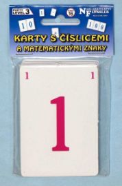 Karty s číslicemi a matematickými znaky