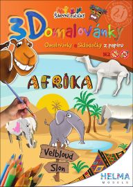 3D omalovánka A4 - SET Afrika 