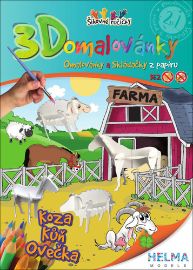 3D omalovánka A4 - SET Farma 