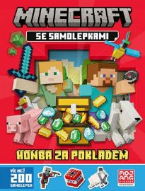Minecraft - Honba za pokladem se samolepkami - kolektiv autorů - Samolepkové knihy pro děti Minecraft - Honba za pokladem se samolepkami