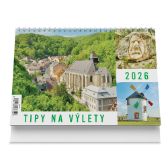 Tipy na výlety 2026 - stolní kalendář - Stolní kalendáře Tipy na výlety 2026 - stolní kalendář