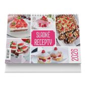 Sladké recepty 2026 - stolní kalendář - Stolní kalendáře Sladké recepty 2026 - stolní kalendář