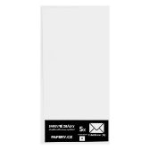 Barevná obálka 110x220 BÍLÁ, 5 kusů, 130gm2, olizová HBLR 025