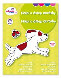 Zábavné učení Stíratelný sešit se samolepkami - Najdi a dolep obrázky 4-6 let