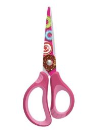 Keyroad Školní nůžky Tattoo Soft 15 cm - růžové - Nůžky Keyroad Školní nůžky Tattoo Soft 15 cm - růžové