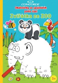Omalovánky se spojováním podle čísel Zvířátka ze ZOO - Vybarvování podle čísel pro děti Omalovánky se spojováním podle čísel Zvířátka ze ZOO