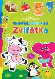 Omalovánky podle čísel Zvířátka - Vybarvování podle čísel pro děti Omalovánky podle čísel Zvířátka