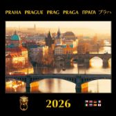 Nástěnný kalendář Praha 2026 Mosty