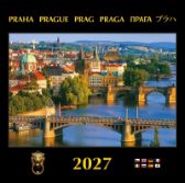 Nástěnný kalendář Praha 2027 Mosty