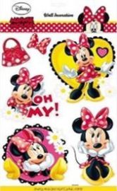 Minnie - 3D samolepky na zeď - Walt Disney - 3D samolepky Minnie - 3D samolepky na zeď