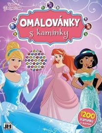 Disney Princezny - Omalovánky s kamínky - Omalovánky princezny Disney Princezny - Omalovánky s kamínky